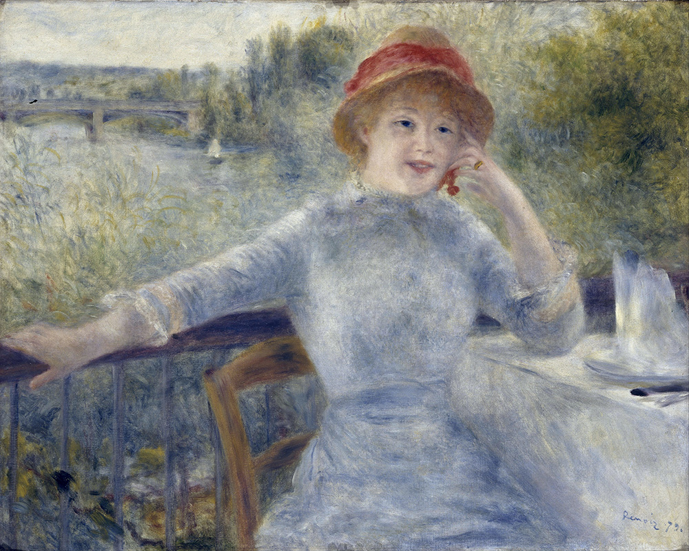 Pierre-Auguste Renoir Alphonsine Fournaise on the Isle of Chatou, 1879 oil painting reproduction