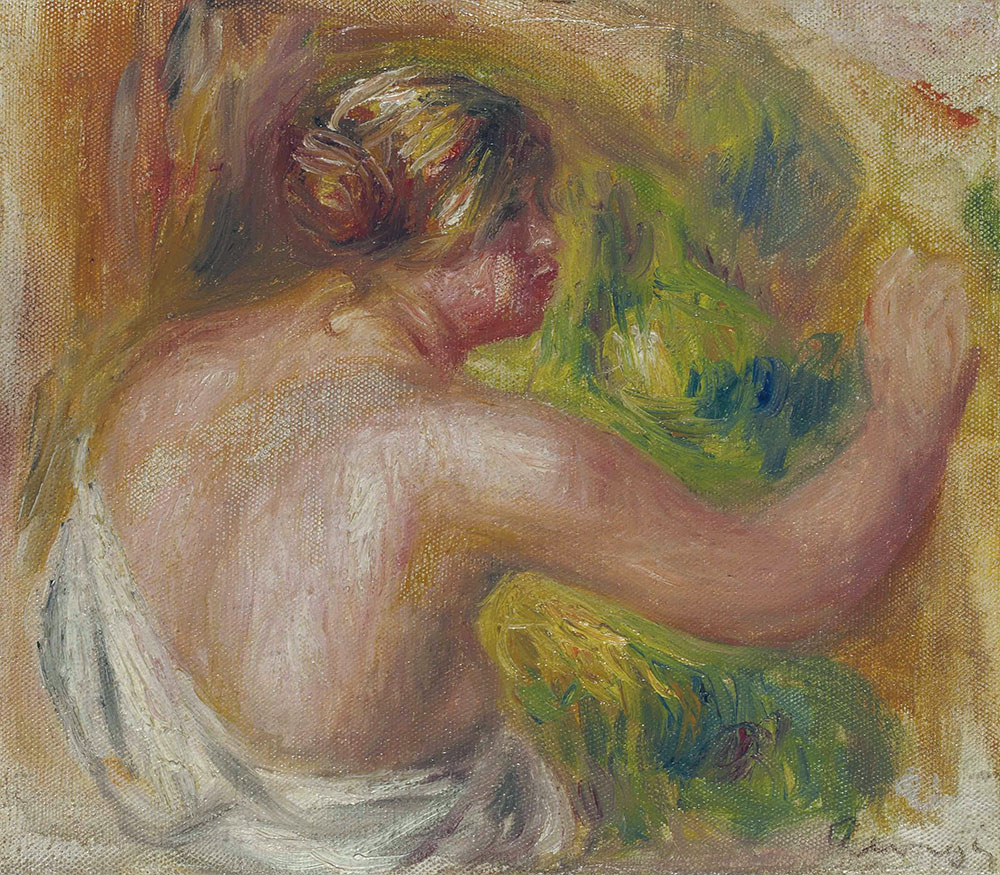 Pierre-Auguste Renoir Nude Draping, 1915 oil painting reproduction