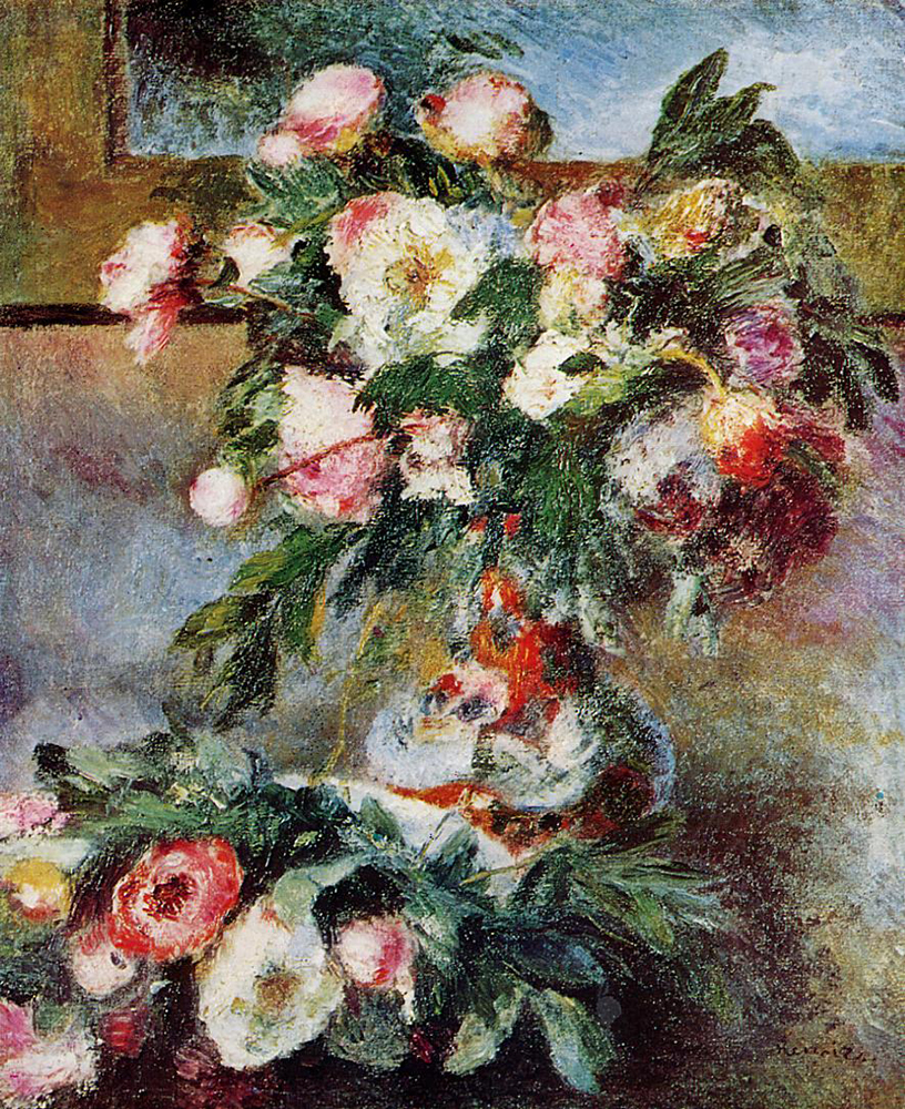 Pierre-Auguste Renoir Peonies, 1878 oil painting reproduction