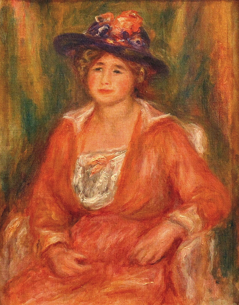 Pierre-Auguste Renoir Portrait de femme assise oil painting reproduction