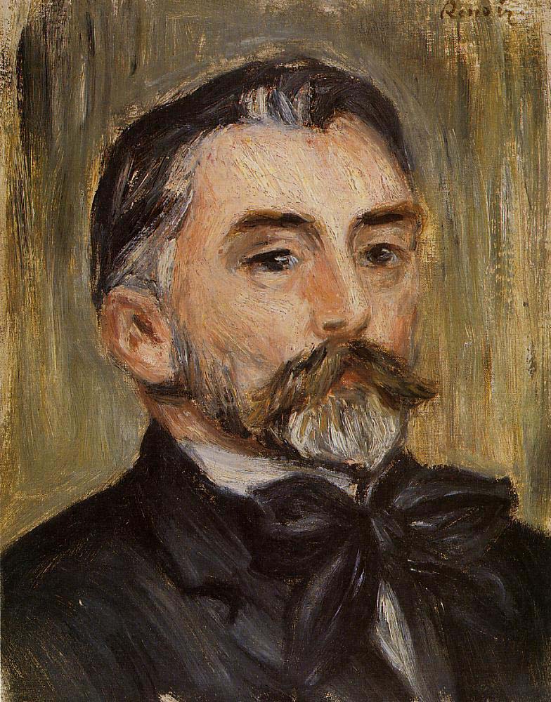 Pierre-Auguste Renoir Portrait of Stephane Mallarme, 1892 oil painting reproduction