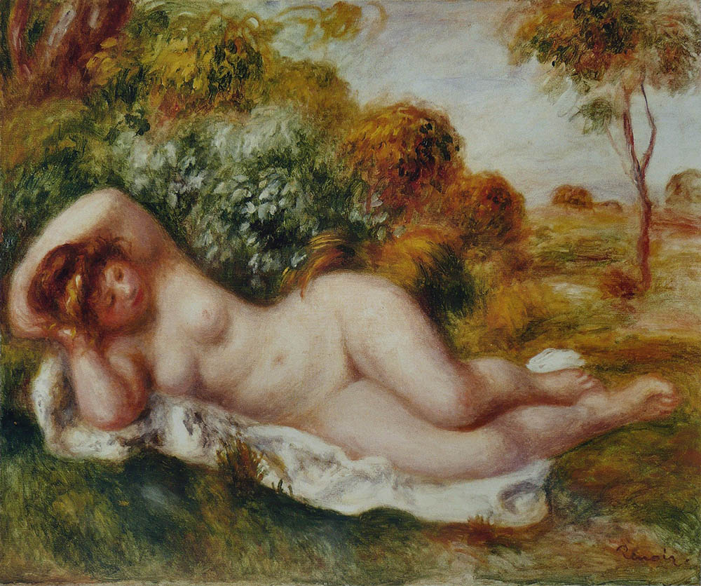 Pierre-Auguste Renoir Reclining Nude (also known as The Baker's Wife), 1902 oil painting reproduction
