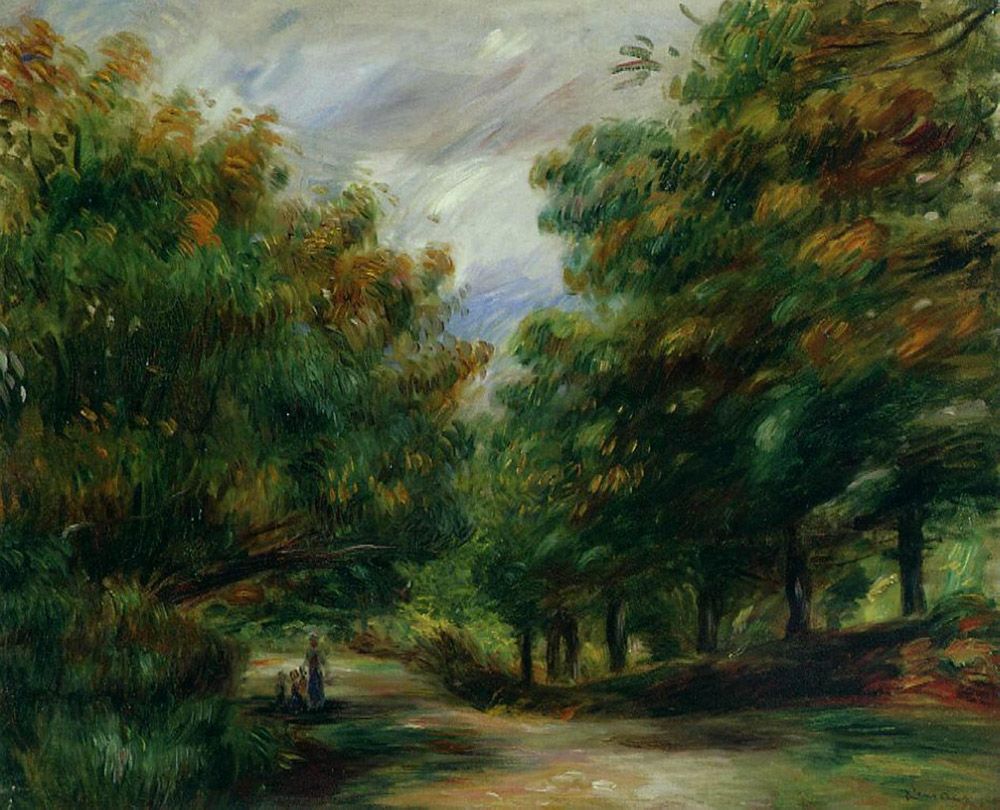 Pierre-Auguste Renoir Road near Cagnes, 1905 oil painting reproduction