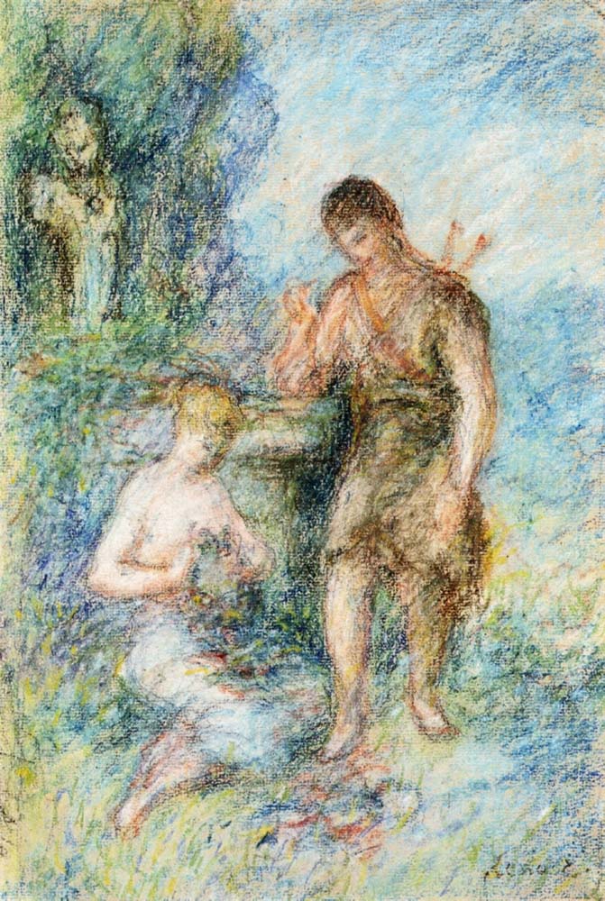 Pierre-Auguste Renoir Rural Scene oil painting reproduction