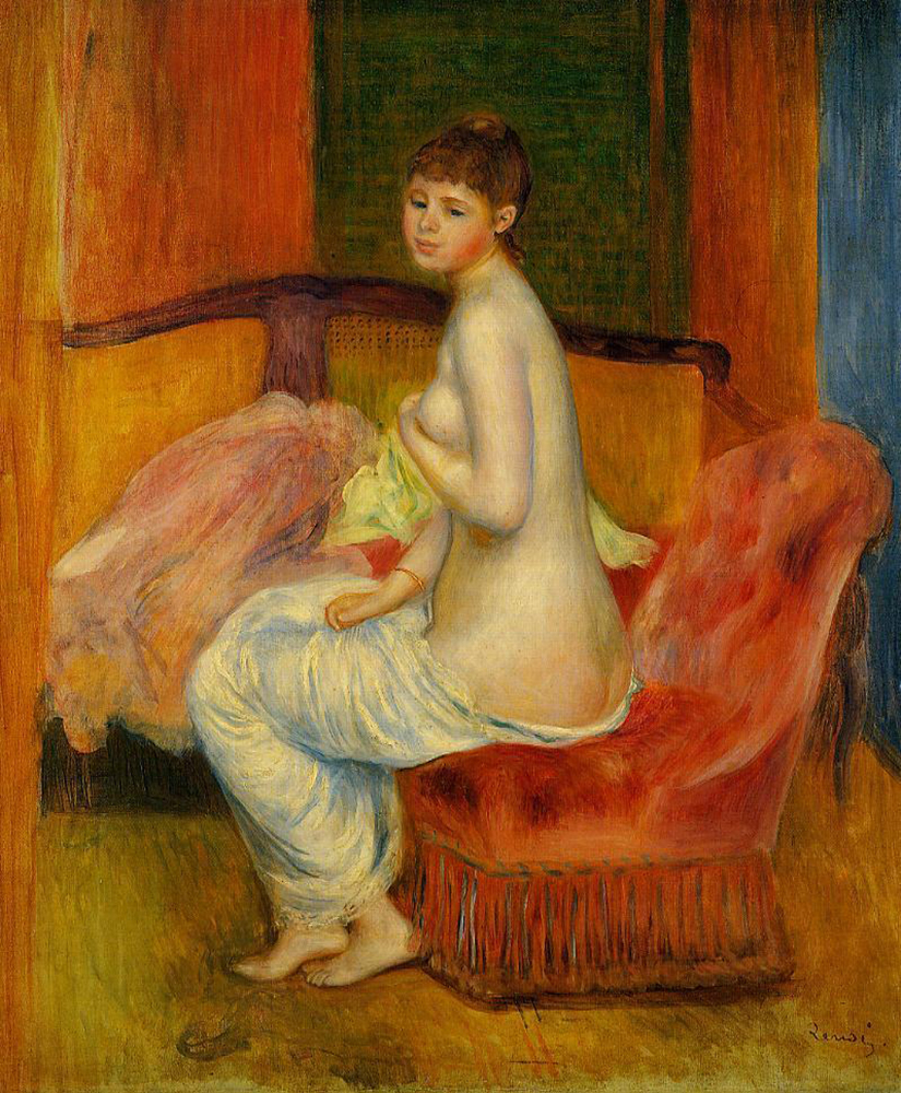 Pierre-Auguste Renoir Seated Nude (also known as At East), 1885 oil painting reproduction