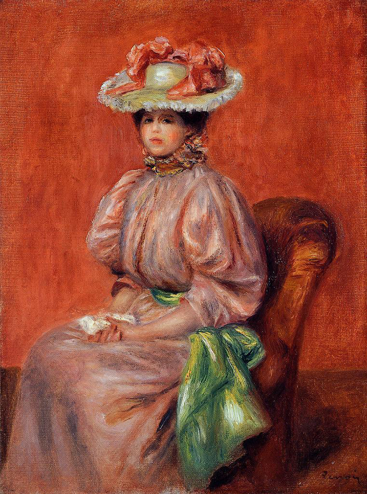 Pierre-Auguste Renoir Seated Woman , 1895 oil painting reproduction