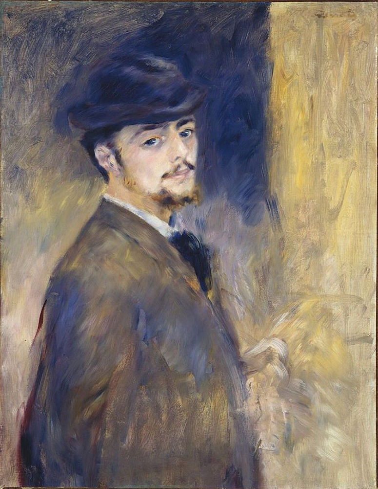 Pierre-Auguste Renoir Self Portrait at the Age of Thirty-Five, 1876 oil painting reproduction