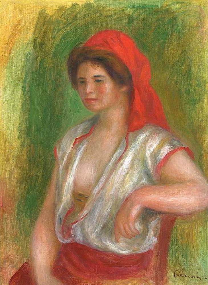 Pierre-Auguste Renoir Siccilian Beauty, 1884 oil painting reproduction