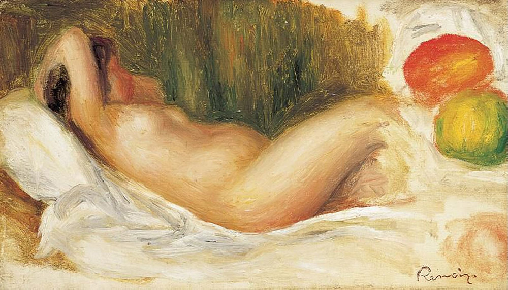 Pierre-Auguste Renoir Sleeping Nude and Fruits, 1898 oil painting reproduction