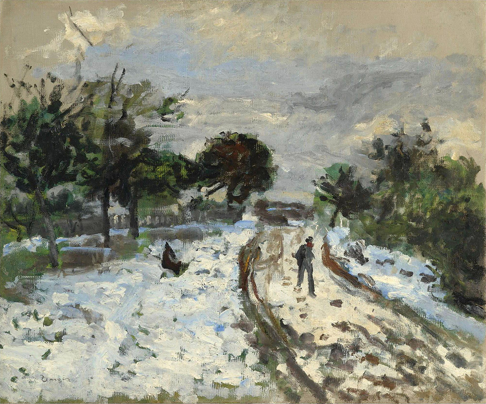 Pierre-Auguste Renoir Snowy Landscape, 1875 oil painting reproduction