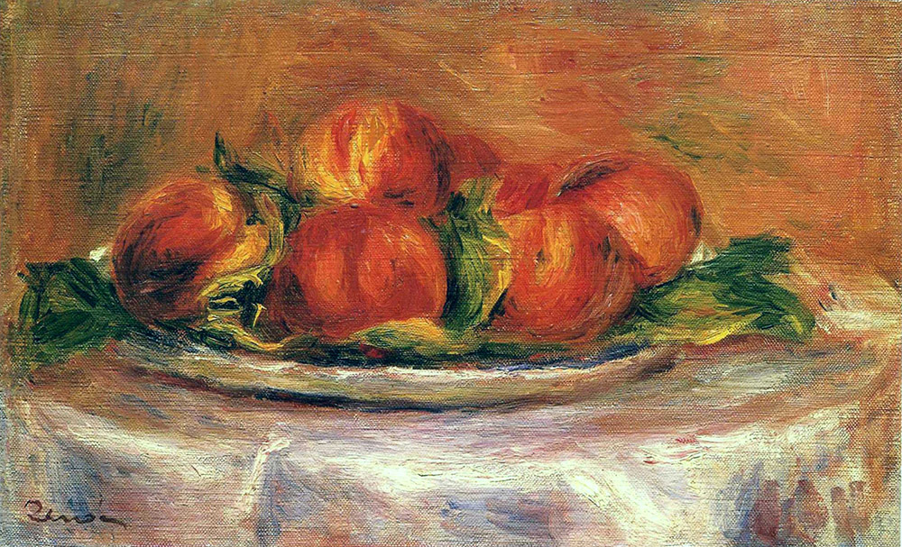 Pierre-Auguste Renoir Still Life with Peaches 01 oil painting reproduction