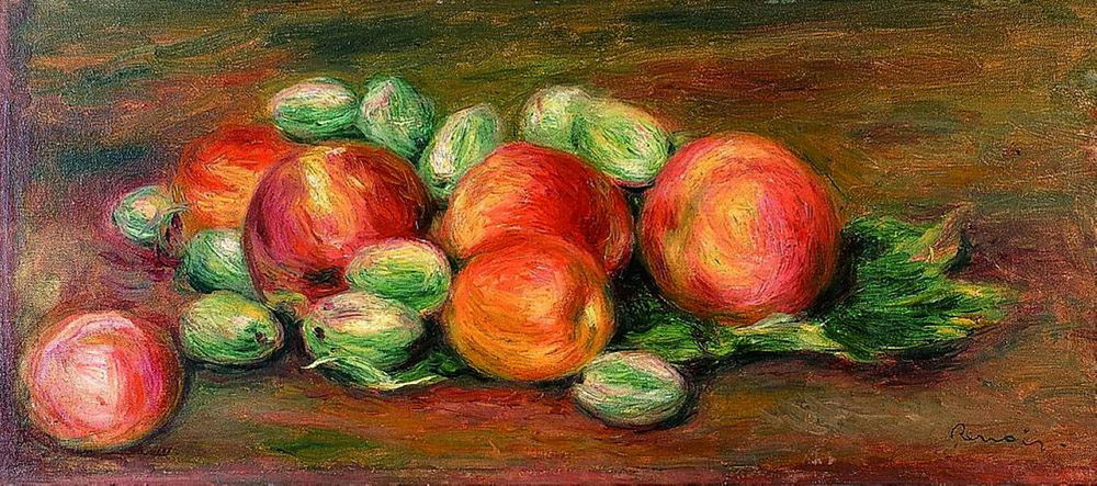 Pierre-Auguste Renoir Still Life with Apples and Almonds oil painting reproduction