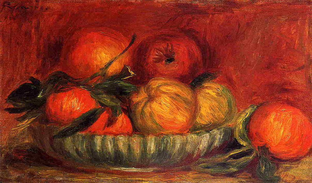 Pierre-Auguste Renoir Still Life with Apples and Oranges - 1897 oil painting reproduction
