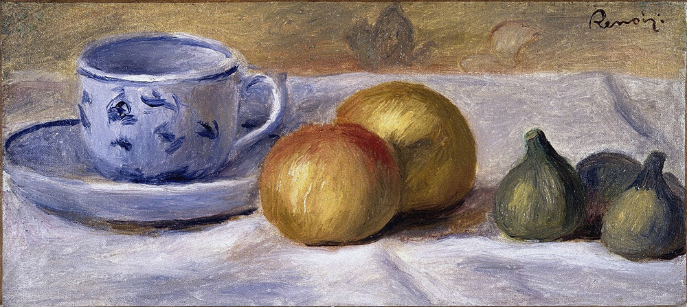 Pierre-Auguste Renoir Still Life with Blue Cup, 1800 oil painting reproduction