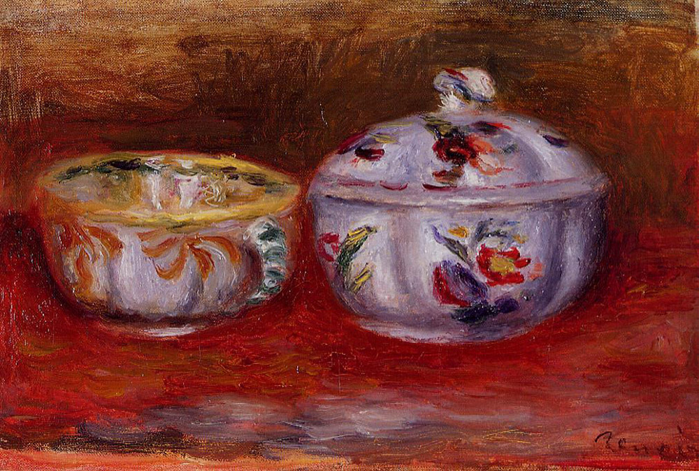 Pierre-Auguste Renoir Still Life with Fruit Bowl oil painting reproduction