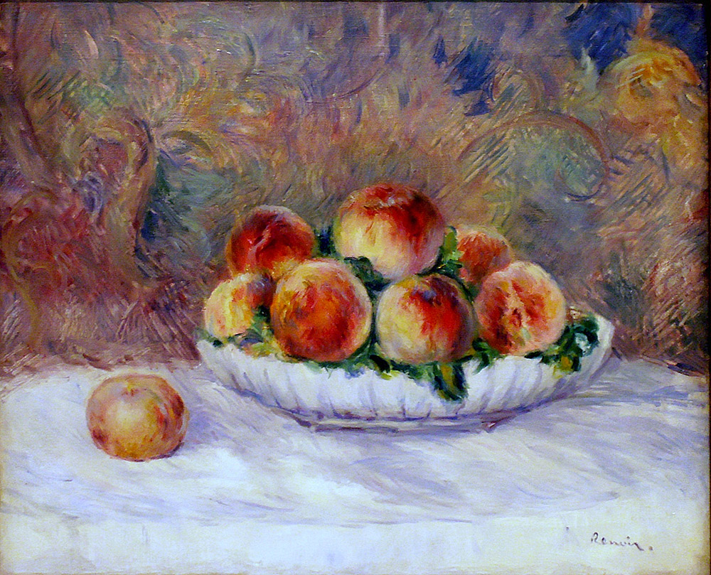 Pierre-Auguste Renoir Still Life with Peaches, 1881-82 oil painting reproduction