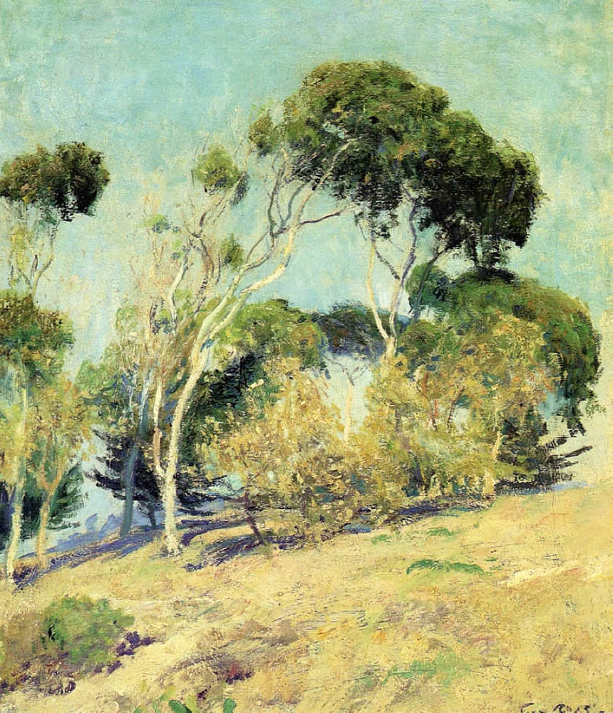 Guy Rose Windswept Trees, Laguna oil painting reproduction