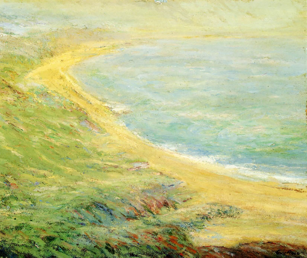 Guy Rose Bluff at Pourville, 1910 oil painting reproduction