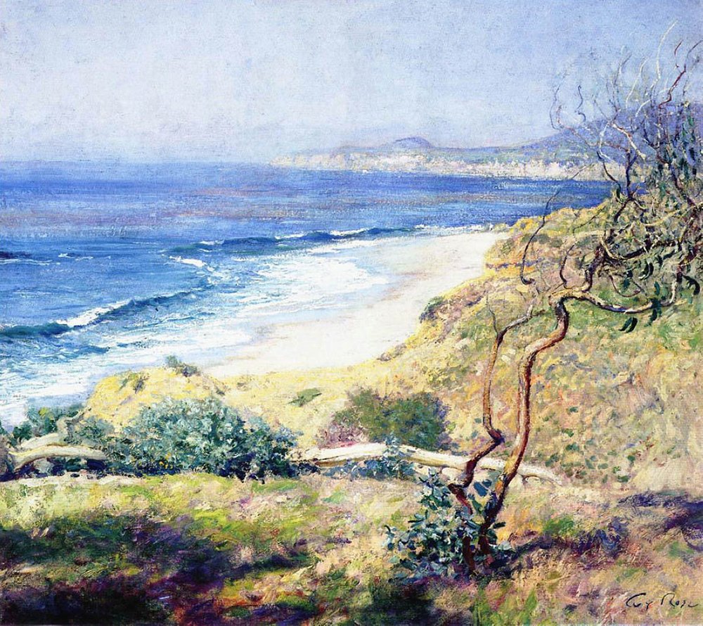 Guy Rose Laguna Shores, 1916 oil painting reproduction