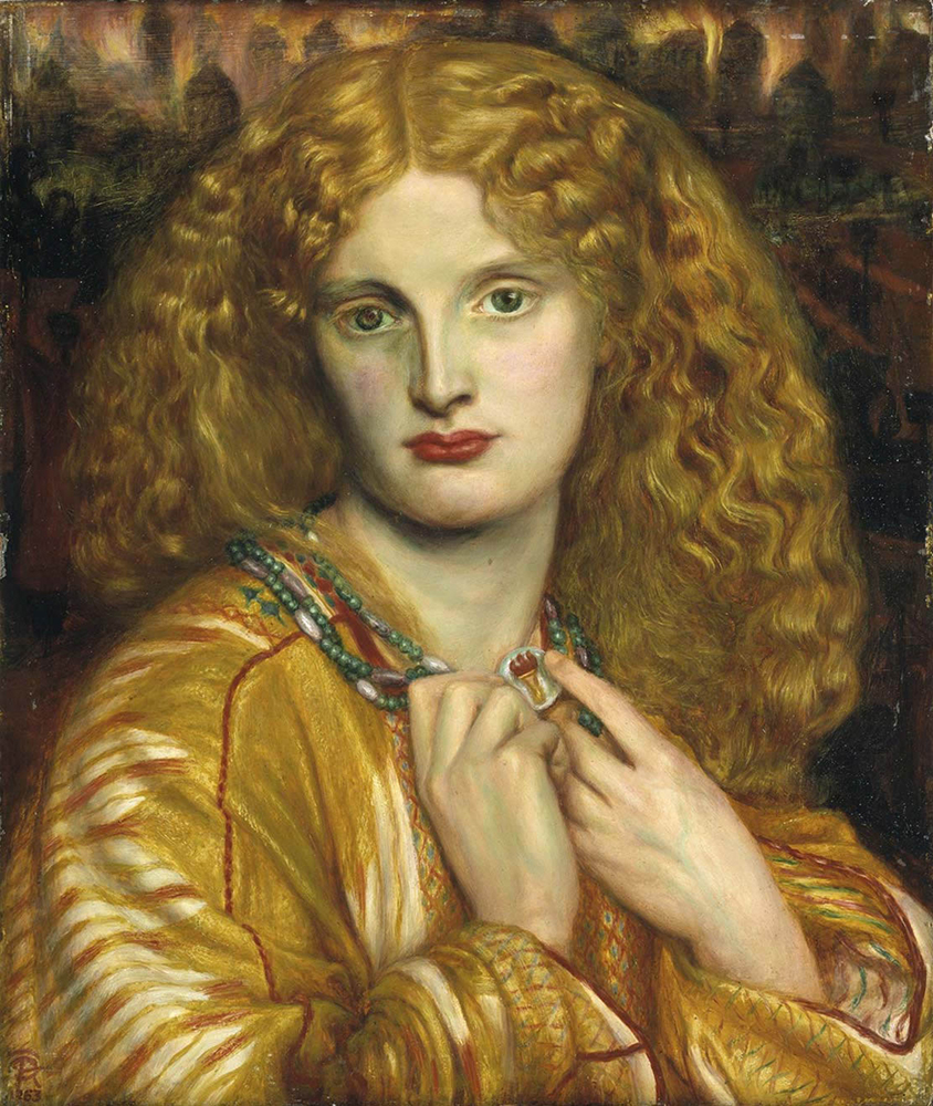 Dante Gabriel Rossetti Helen of Troy, 1863 oil painting reproduction