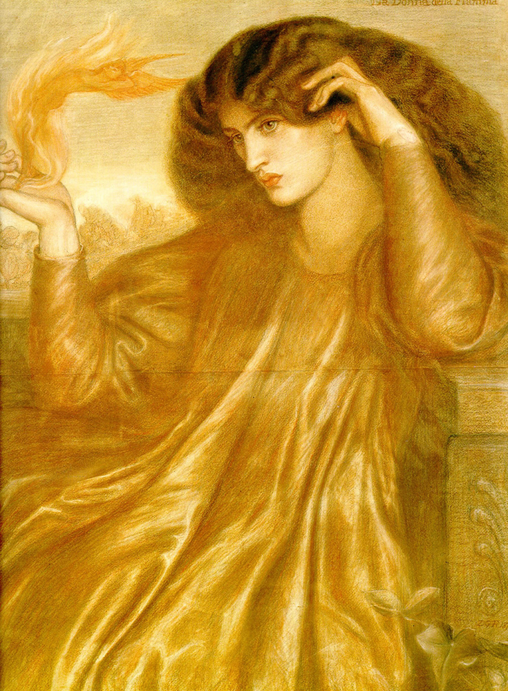 Dante Gabriel Rossetti La Donna della Fiamma, 1870 oil painting reproduction