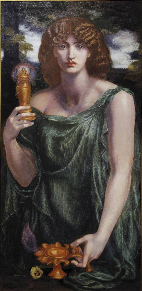 Dante Gabriel Rossetti Mnemosyne, also titled Lamp of Memory and Ricordanza, 1881 oil painting reproduction