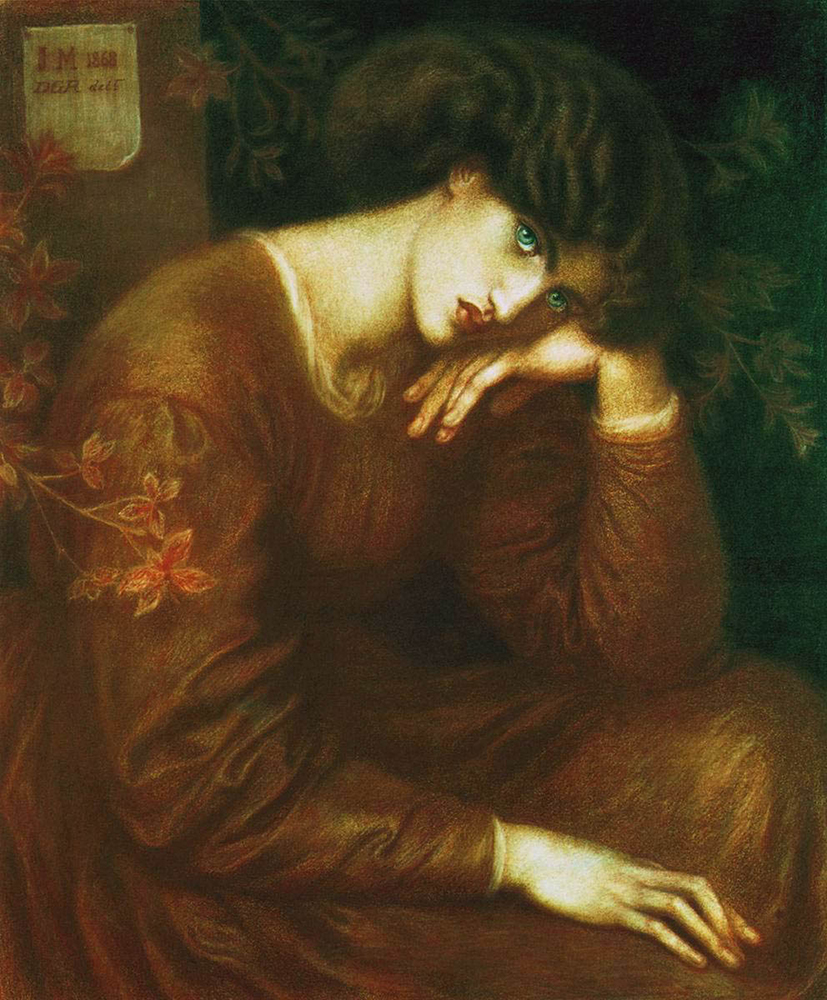 Dante Gabriel Rossetti Reverie, 1868 oil painting reproduction
