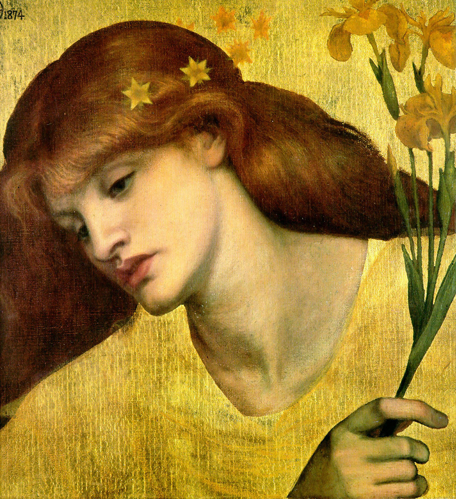 Dante Gabriel Rossetti Sancta Lilias, 1874 oil painting reproduction