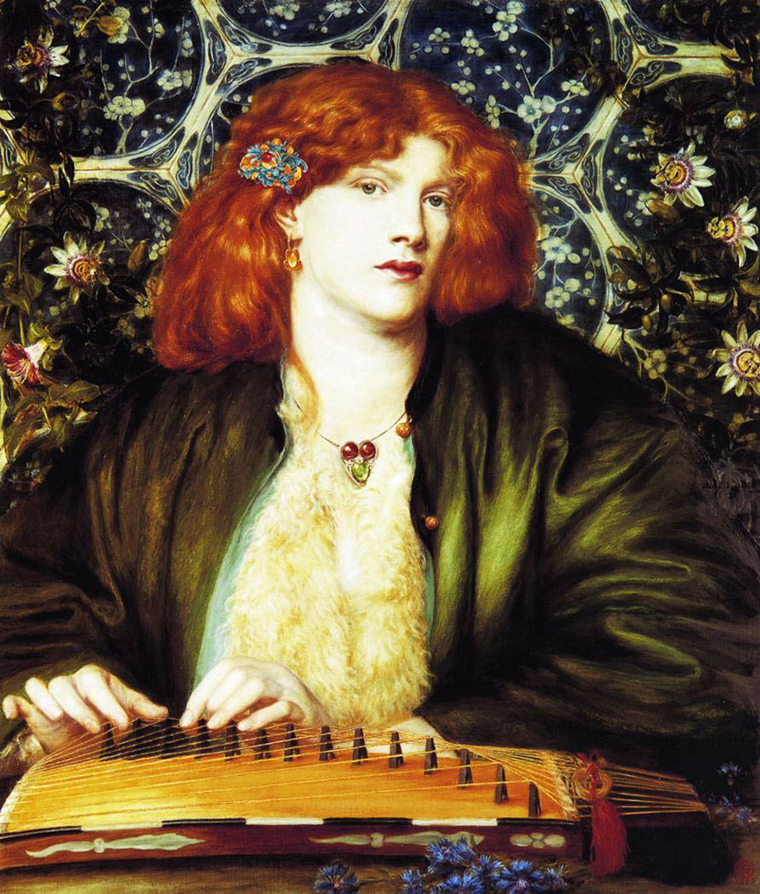 Dante Gabriel Rossetti The Bleu Bower (Fanny Conforth), 1865 oil painting reproduction