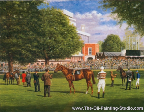Sports Art - Horse Racing - Ascot painting for sale Ree9