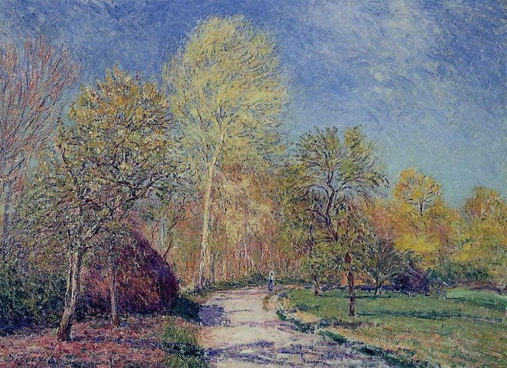 Alfred Sisley A May Morning in Moret, 1886 oil painting reproduction
