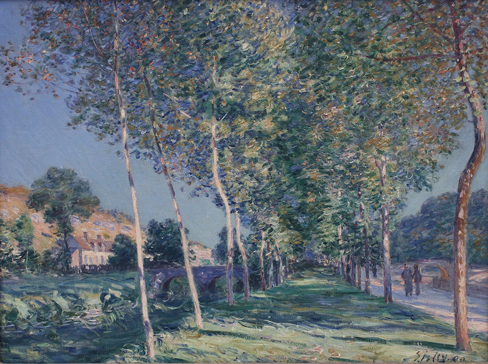 Alfred Sisley Alley of Poplars in the Outskirts of Moret-sur-Loing, 1890 oil painting reproduction