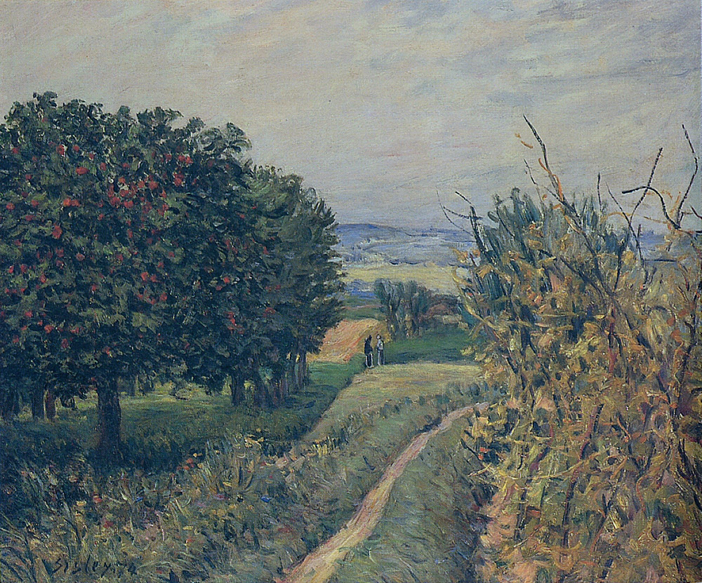 Alfred Sisley Among the Vines near Louveciennes, 1874 oil painting reproduction