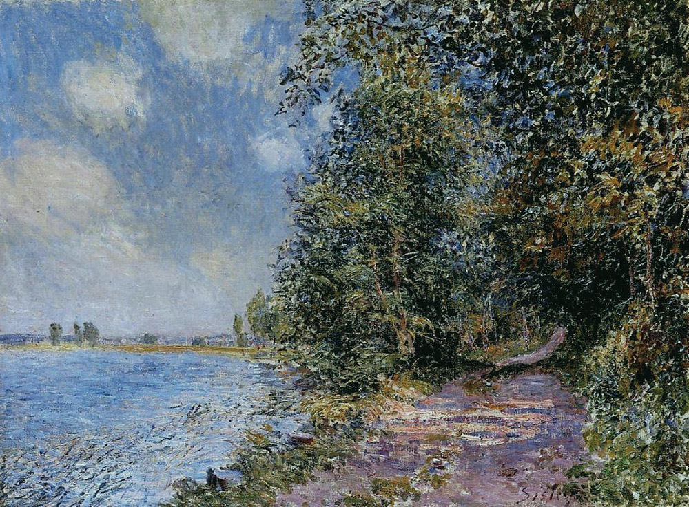 Alfred Sisley An August Afternoon near Veneux oil painting reproduction