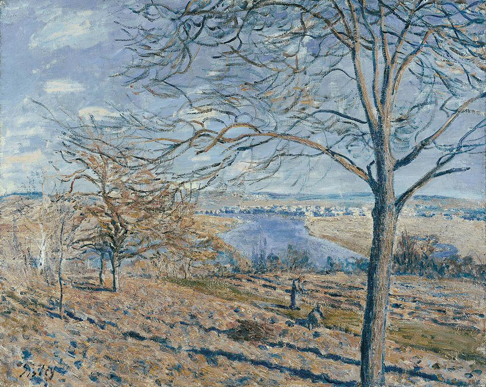 Alfred Sisley Banks of the Loing - Autumn Effect, 1881 oil painting reproduction