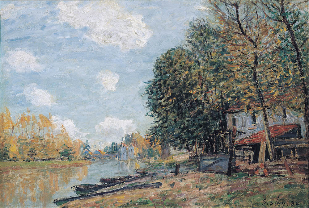 Alfred Sisley Banks of the Loing at Moret, 1885 oil painting reproduction