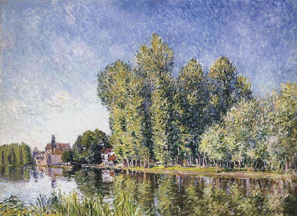 Alfred Sisley Banks of the Loing at Moret, 1886 oil painting reproduction