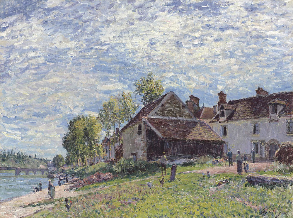 Alfred Sisley Banks of the Loing at Saint-Mammes in Summer, 1883 oil painting reproduction