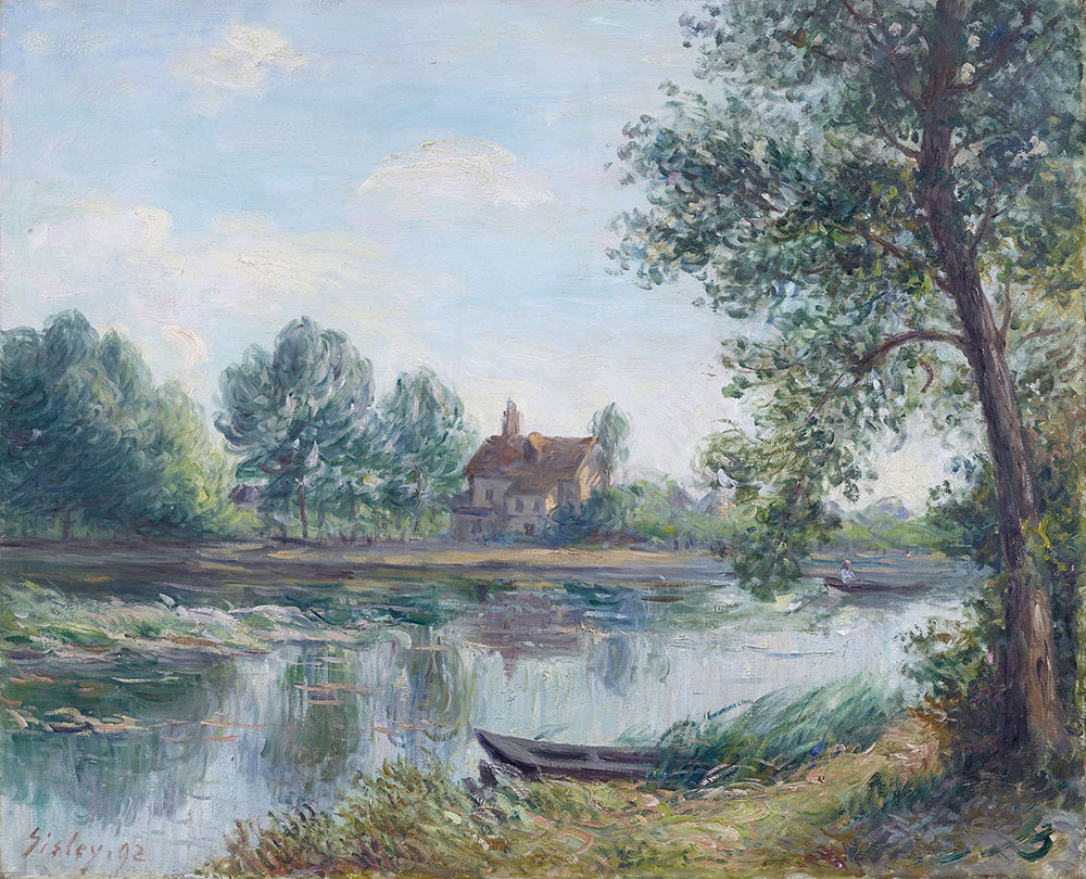 Alfred Sisley Banks of the Loing at Saint-Mammes, 1892 oil painting reproduction