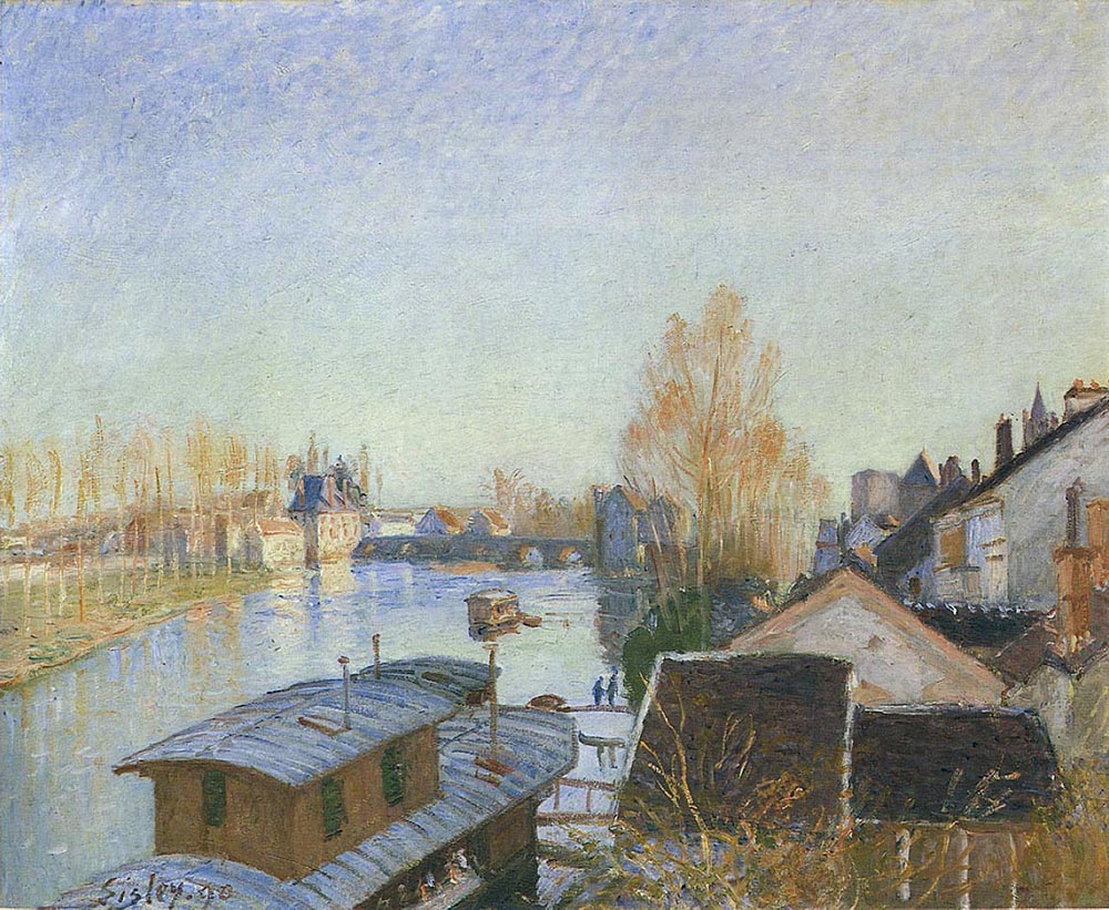 Alfred Sisley Banks of the Loing near Moret, 1890 oil painting reproduction