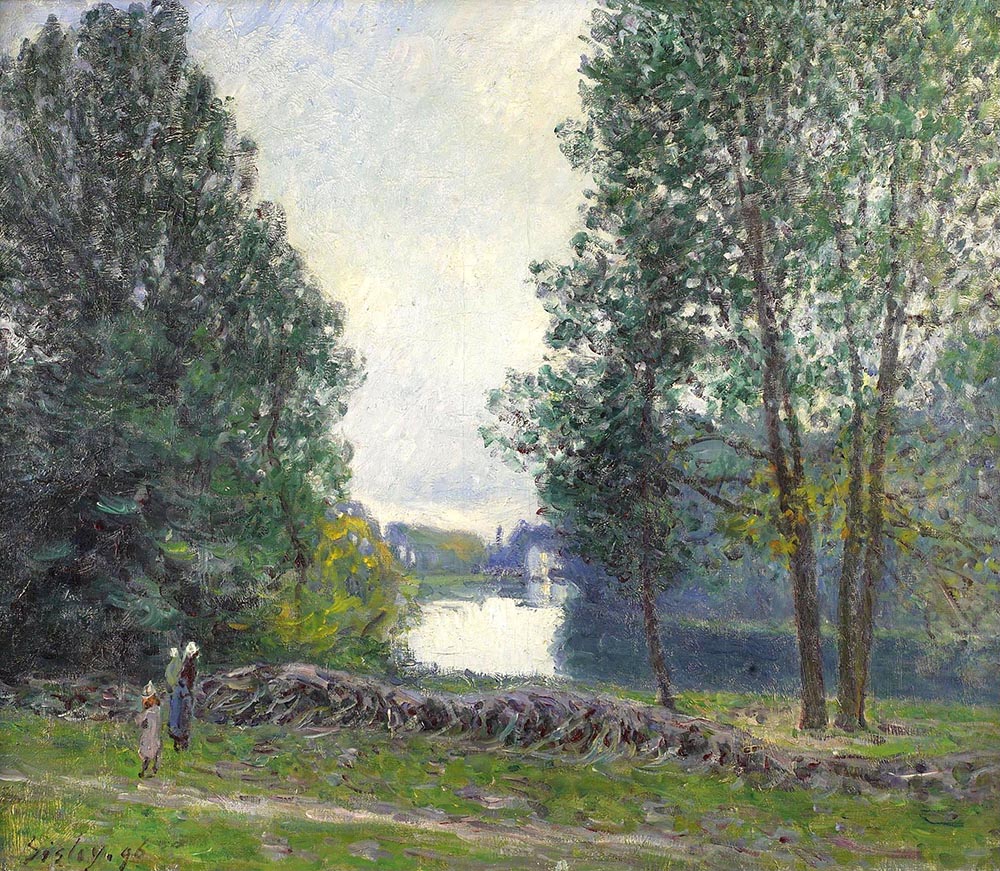 Alfred Sisley Banks of the Loing, 1895 oil painting reproduction