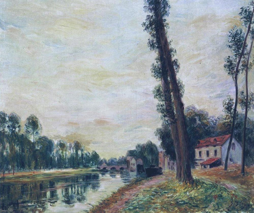 Alfred Sisley Banks of the Loing oil painting reproduction