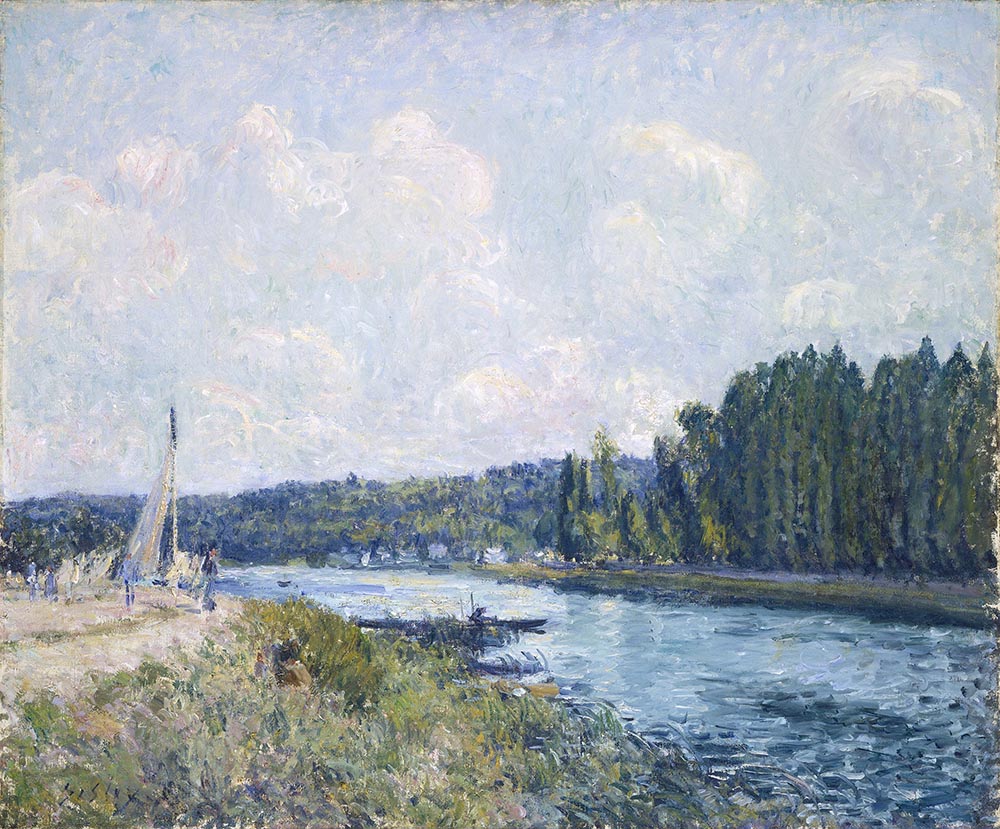 Alfred Sisley Banks of the Oise, 1877 oil painting reproduction