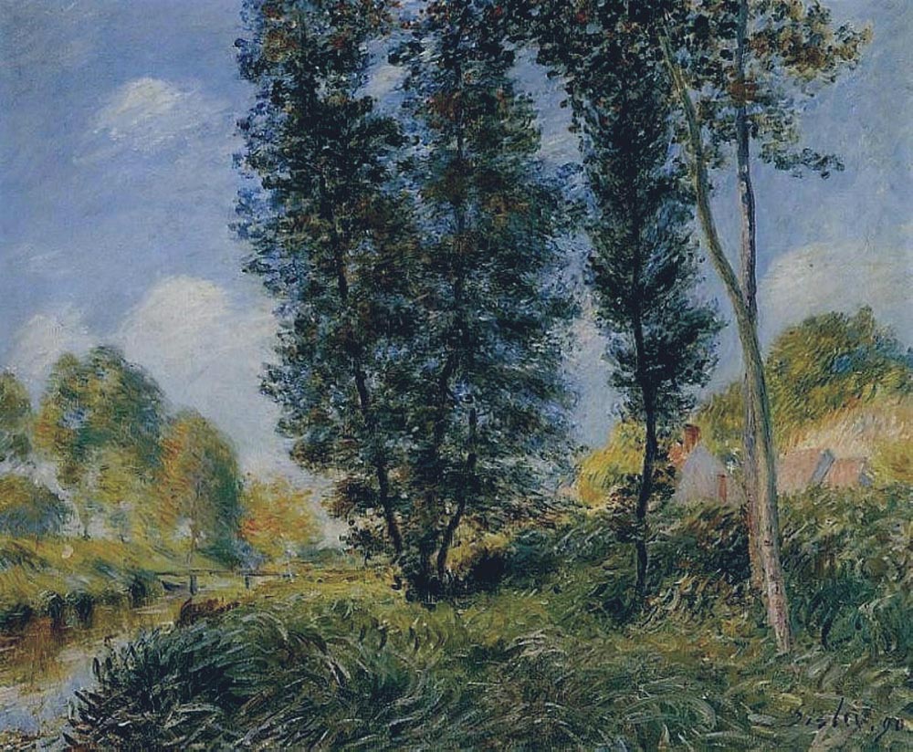 Alfred Sisley Banks of the Orvanne, 1890 oil painting reproduction
