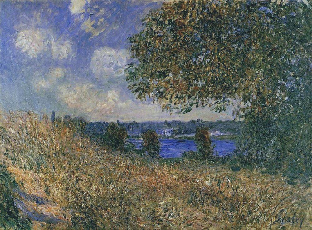 Alfred Sisley Banks of the Seine  oil painting reproduction