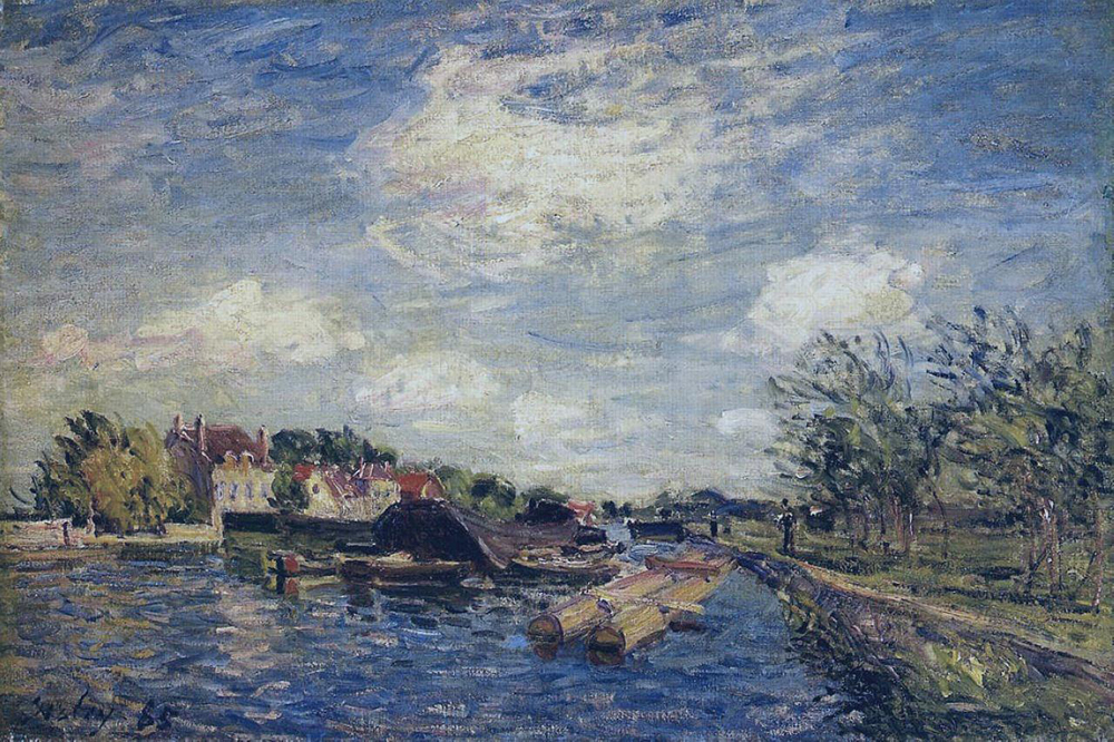 Alfred Sisley By the Loing, 1885 oil painting reproduction