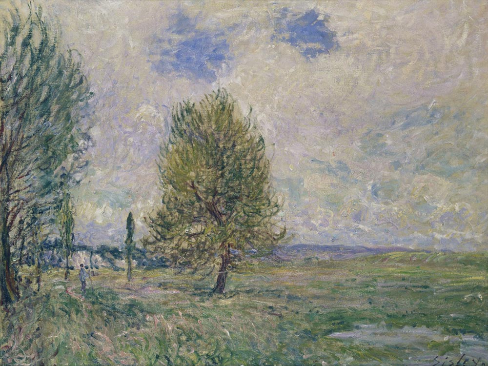 Alfred Sisley Fields near Veneux-Nadon, 1881 oil painting reproduction