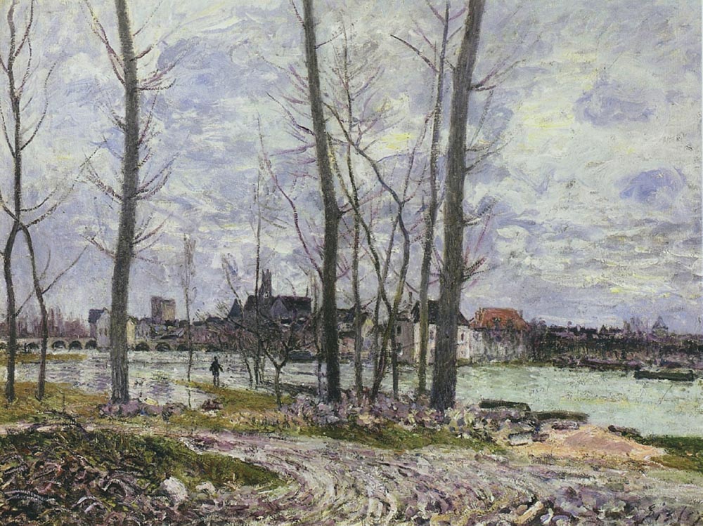 Alfred Sisley Flood at Moret-sur-Loing, 1888 oil painting reproduction