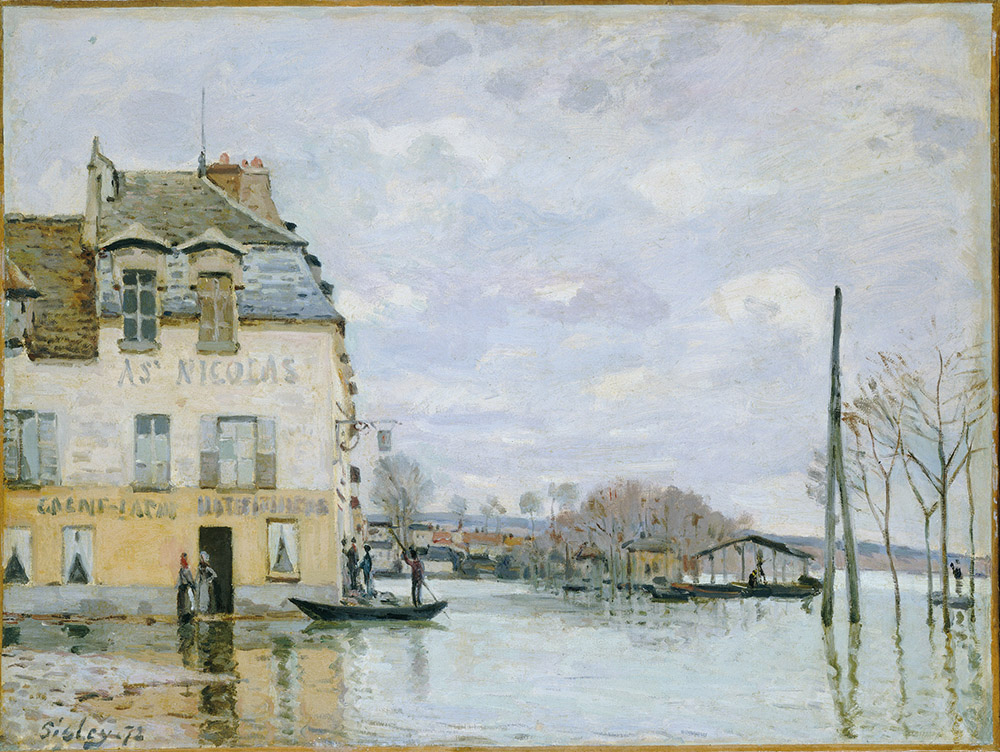 Alfred Sisley Flood at Port-Marly, 1872 oil painting reproduction
