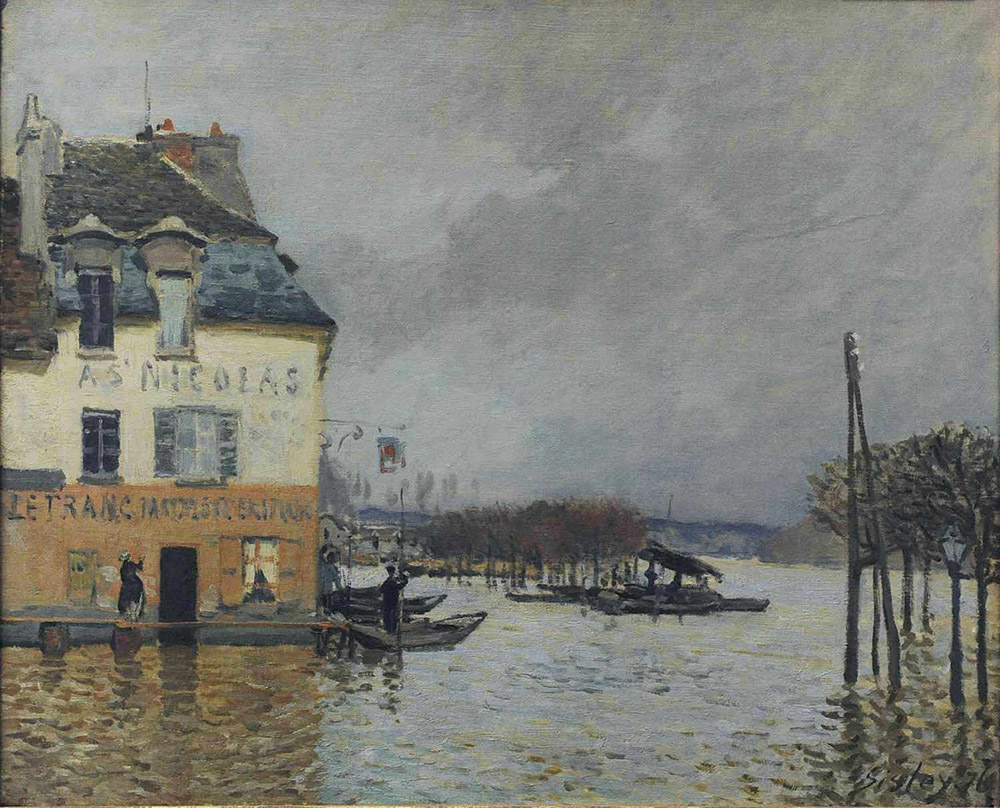 Alfred Sisley Flood at Port-Marly, 1876 04 oil painting reproduction